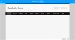 Desktop Screenshot of happyhealthymumma.com