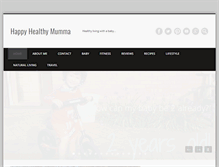 Tablet Screenshot of happyhealthymumma.com